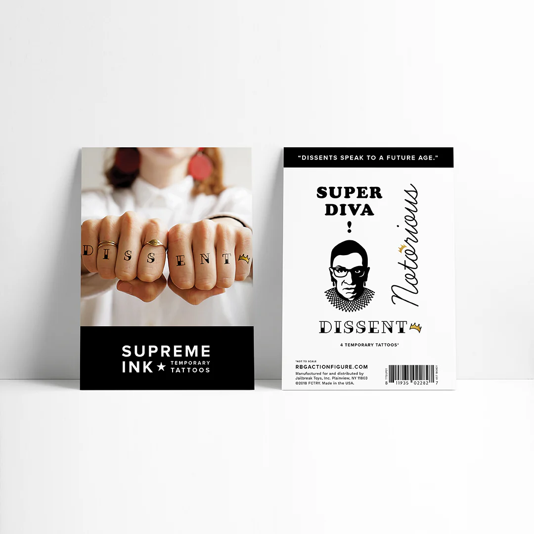 RBG Supreme Ink Temporary Tattoos - Image 3
